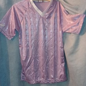 LIGA sportswear/soccer short sleeve shirt purple